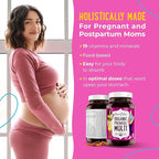 Mama Natural Organic Prenatal Vitamins for Women Vegan (30 Servings) | One A Day Prenatal Vitamins for Pregnant Women | Food Based, Non-GMO & Gluten-Free - Pre Natal Multivitamin with Folate