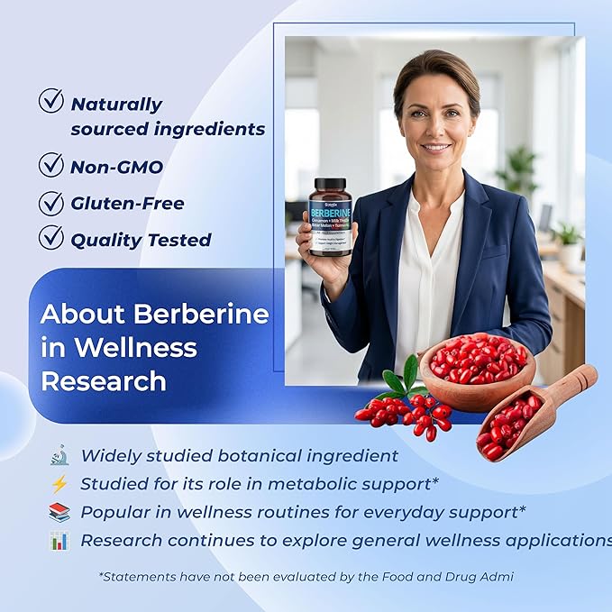Premium Berberine Supplement with Ceylon Cinnamon, Bitter Melon, Milk Thistle - 150 Day Supply (150 Count (Pack of 1))