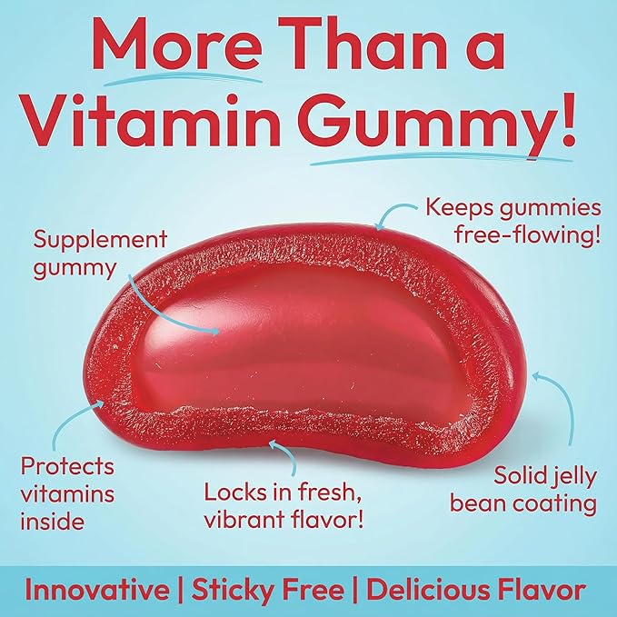 Methylated Vitamin B12, Jelly Bean Gummies for Adults, Brain Health and Energy Booster, Healthy Hair, Skin, and Nails, Nutritional Vegetarian Supplements, 120 Jelly Beans