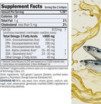ANDREW LESSMAN Essential Omega-3 Orange - 60 Softgels - Ultra-Pure, High Potency Omega-3 Oils. High DHA, No Stomach Upset, No Contaminants, No Mercury. Small Easy to Swallow Softgels