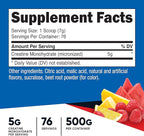Nutricost Creatine Monohydrate Powder (Fruit Punch, 500 Gram)