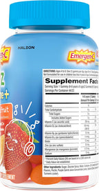 Emergen-C Kidz Vitamin C Immune Support Gummies Fun-Tastic Fruit 44CT includes Zinc, Manganese, B Vitamins and Vitamin D for Back to School Essentials