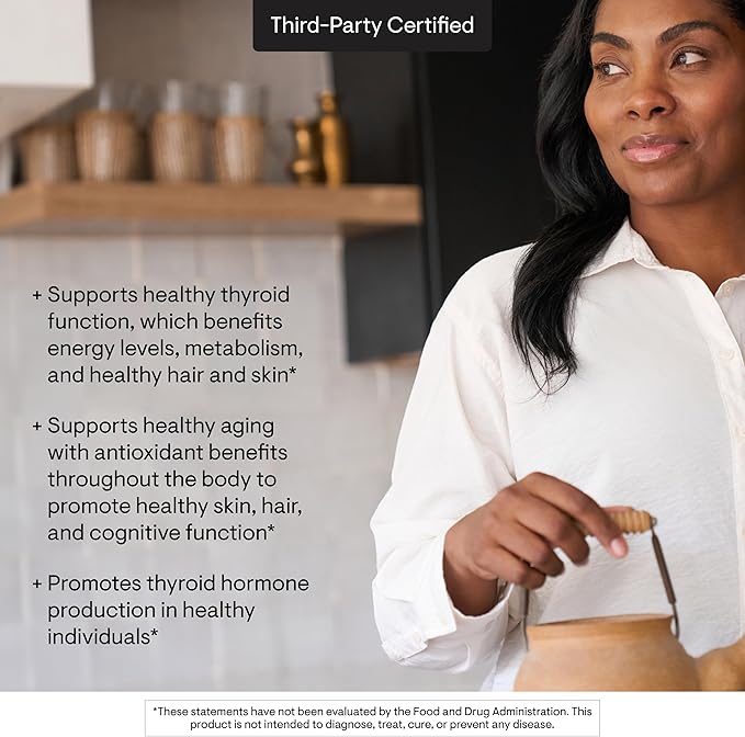 THORNE - Selenium - 200 mcg Selenium Supplement for Antioxidant Support - Supports Thyroid Health, Immune Function & Healthy Aging - Third-Party Certified - Gluten, Dairy & Soy-Free - 60 Capsules
