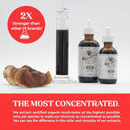 Hodgins Harvest Organic Reishi Mushroom Fruiting Body Extract Tincture - Extra Concentrated Dual Extract Supplement - Supports Heart Health & Wellness - USDA Organic Mushrooms - 4 oz