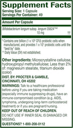 Align Probiotic, 24/7 Digestive Support*§, Probiotics for Women and Men, Probiotics for Digestive Health, Men and Womens Probiotic Capsules Help Relieve Occasional Bloating & Gas*, 49 Capsules