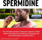 Force Factor Spermidine Supplements for Women & Men, Antioxidants Supplement for Longevity & Cellular Health, Vegan, No Gelatin, Non-GMO, 120 Capsules