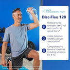 Pure Encapsulations Disc-Flex - Bone & Musculoskeletal Health Dietary Supplement - Supports Spinal Disc Strength & Flexibility* - Vegetarian & Gluten Free - 120 Capsules