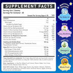 Kids Magnesium Glycinate Gummies - Magnesium Glycinate Supplement 200mg with L-theanine Omega-3 Calcium Vitamin D3 & B12 for Kids Natural Zzz at Bedtime & Overall Health - Sugar Free & Non-GMO