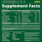 Gruns Adults Super Greens Gummies, Multivitamin Superfood Gummy Bears, Spirulina, Chlorella, Prebiotics & Fiber Gummies for Digestive Health, Adaptogens Supplement, 20 Vitamins & Minerals, 10 Count