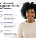 Magnesium Glycinate 500mg High Absorption Capsules with Vitamin C D3 B6 Zinc | Quality Sleep, Relaxation & Muscle Health Supplement for Women and Men | Chelated Magnesium 120 Count | Easy to Swallow