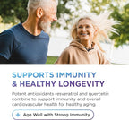 DR. EMIL NUTRITION Resveratrol Supplement - Healthy Aging Supplement with 500mg Resveratrol and 100mg Quercetin - Supports Normal Cellular & Cognitive Health, Twin Pack