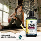 Amazing Herbs Premium Black Seed Oil - Cold Pressed Nigella Sativa Aids in Digestive Health, Immune Support, Brain Function, Joint Mobility, Gluten Free, Non GMO - 32 Fl Oz (Pack of 2)