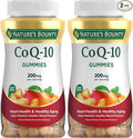 Nature's Bounty CoQ10 Gummies, Supports Heart Health, CoQ10 200mg, Peach Mango Flavor, 100 Coun (Pack of 2)