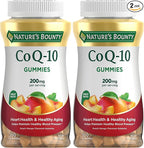 Nature's Bounty CoQ10 Gummies, Supports Heart Health, CoQ10 200mg, Peach Mango Flavor, 100 Coun (Pack of 2)