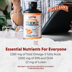 Barlean's Eye Remedy Supplement, Tangerine Flavored Fish Oil Liquid with Lutein, Astaxanthin and Zeaxanthin,1,000mg Omega 3 EPA DHA, Eye Care Supplements, 16 oz
