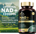 Liposomal NAD+ Supplement 1200mg with Trans Resveratrol - Boost NAD+ Levels, Energy & Anti-Aging Support - Vegan, 100 Capsules