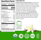 Orgain Organic 30g Vegan Plant Protein Powder, Vanilla, 9g EAAs + BCAAs, High Plant Protein, 4g Prebiotic + Fiber, 1g Sugar, Pre-Workout, Muscle Support + Recovery - 2.01lb (Packaging May Vary)