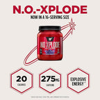 BSN N.O.-XPLODE Pre Workout Powder, Energy Supplement for Men and Women with Creatine and Beta-Alanine, Grape, 60 Servings, 2.45 Pound (Packaging May Vary)