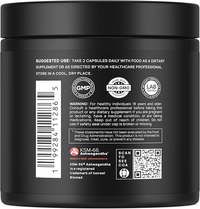 1,450mg Libido Booster for Women w. 30x Strength Red Maca Root, KSM66 Ashwagandha, Horny Goat Weed & Damiana - Pure Peruvian Red Maca Root Capsules Powerful Aphrodisiac & Testosterone for Women