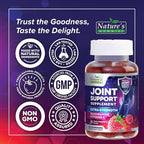 Joint Support Supplement - Extra Strength Glucosamine Gummy Supports Joints Health & Flexibility for Back, Knees, Hands - Natural Vitamin E Immune Support - Best Gummies for Women & Men - 120 Gummies