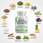 Clean Nutraceuticals Artemisinin Quercetin Zinc Mullein Quinine Supplement with Sea Moss Bromelain Ashwagandha Root Nettle Leaf Bladderwrack Burdock Root Monolaurin Colostrum Rutin