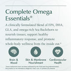 Natura Health Products Complete Omega Essentials Supplement - Balanced Blend of Omega 3, 6, 7, & 9 Fatty Acids - Featuring Fish Oil Concentrate, Borage Seed Oil, Sea Buckthorn Berry (120 softgels)