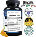 Wild Caught Omega 3 Fish Oil DPA-EPA-DHA Supplement 2,900 Milligrams - Now with Even More DPA-EPA-DHA
