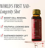 Happy Aging Liquid NAD+ Resveratrol Supplement, NMN Alternative, Liposomal Nicotinamide Riboside & Antioxidants for Energy Support, Brain Health, Firm Skin, Twice Weekly Use, 30 Shots