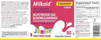Milkaid Junior Lactase Enzyme Chewable Tablets for Lactose Intolerance | Prevents Gas, Bloating, Diarrhea in Children| Fast Acting Dairy Digestive Supplement for Kids| Strawberry Flavor | 60 ct (3)