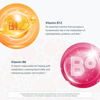 Youtheory B12B6 - Vitamin B12 & B6 - Supports Mood, Nervous System & Metabolism* - Aids Memory & Stress Management* - No Dairy, Soy or Gluten - 60 Capsules (60 Servings)*