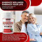 Organic Berberine with Ceylon Cinnamon 2175mg - Premium berberine supplement high purity extract USDA Organic, support immune system, Berberine Plus Complex, Non-GMO Vegan for Men Women 90 Capsules