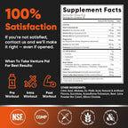 Sugar Free 7g BCAA + EAA Powder | Supports Muscle Recovery, Growth, Strength & Endurance – 9 Essential Amino Acids with L-Glutamine, Caffeine, Vitamin & Electrolyte for Energy & Hydration, Gluten Free