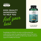 Swanson TMG Trimethylglycine - Amino Acid Supplement Promoting Healthy Liver Function & Heart Health Support - (90 Capsules, 500mg Each)