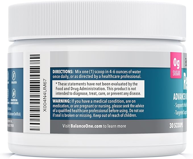 Balance ONE L-Glutamine Powder & Zinc Carnosine Supplement – Leaky Gut Repair Formula with Slippery Elm, DGL Licorice, Marshmallow & Aloe Vera – Digestive Lining Support – 1 Month Supply – RevivaGut