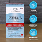 EyeScience Digital Blue Light Formula – Lutein, Zeaxanthin & Astaxanthin for Eye Health – Supports Visual Comfort, Blue Light Shield & Digital Eye Strain – Non-GMO, Gluten-Free, 30 Softgels (1-Pack)