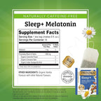 Twinings Superblends Sleep+ Herbal Tea with 1mg Melatonin Camomile, Cinnamon & Vanilla, Naturally Caffeine-Free, 16 Tea Bags (Pack of 1), Enjoy Hot or Iced
