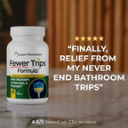 Fewer Trips Formula Bladder Support Supplement for Women and Men. Cranberry Extract and D-mannose Pills, Reduce Frequency, Support Urinary Tract Health - 90 Capsules