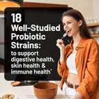 NatureWise Max Probiotics for Women & Men - 30 Billion CFU 18 Strains With Prebiotics - For Gut & Digestive Health - Delayed-Release Capsules, Gluten Free - 60 Capsules[2-Month Supply]