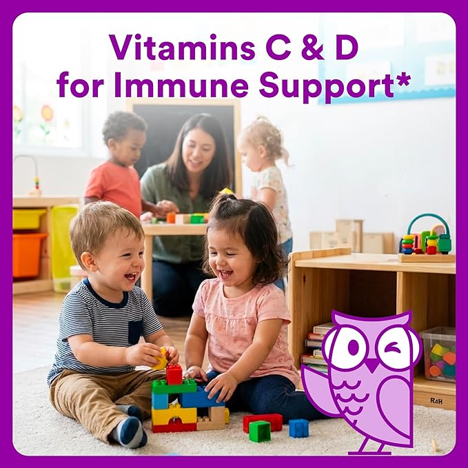 SmartyPants Toddler Multivitamin Gummies, Omega 3 (DHA/EPA), Vitamins D3, C, Vitamin B12, B6, A, K & Zinc, Biotin, Gluten Free, Three Fruit Flavors, 120 Count (60 Day Supply)
