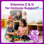 SmartyPants Toddler Multivitamin Gummies, Omega 3 (DHA/EPA), Vitamins D3, C, Vitamin B12, B6, A, K & Zinc, Biotin, Gluten Free, Three Fruit Flavors, 120 Count (60 Day Supply)