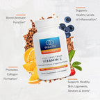 Equilife Full Spectrum Vitamin C Supplement with Quercetin, Hibiscus, and Rutin, Plant Based Antioxidant Formula, Gluten Free, Soy and Dairy Free, Non GMO, Easy to Use, 60 Capsules