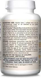 Jarrow Formulas Vitamin D3 62.5 mcg (2,500 IU) - 100 Servings (Softgels) - Bone Health, Immune Support & Calcium Metabolism Support - Vitamin D Supplement - D3 Vitamins - 2500 Vitamin D - Gluten Free