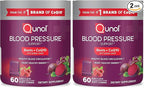 Qunol Beets Chews for Blood Pressure Support,3 in 1 Beets + CoQ10 + Grape Seed Extract,Supports Healthy Blood Circulation & Heart Healthy Energy,60 Chews,(Pack of 2)