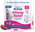 Dr. Kids Children's Allergy Relief Medicine with Diphenhydramine HCl 12.5 mg - Pre-Measured Single-Use Vials, Kids Antihistamine for Sneezing, Runny Nose & Itchy Eyes, Mixed Berry Flavor, 48 Count