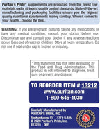 Puritan's Pride Triple Strength Coral Calcium 1500mg with Bone-Active™, Dietary Supplement for Heart, Nerve, and Muscle Support, 2 Month Supply, 120 Rapid Release Capsules