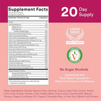 SmartyPants Women's Multivitamin Gummies, Sugar Free: Biotin, Methylfolate, Omega 3 (ALA), Vitamin D3, C, Vitamin B12, B6, A, K & Zinc, Inositol, Gluten Free, 60 Count (20 Day Supply)