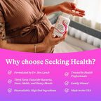 Seeking Health Prenatal Essentials Chewable - Prenatal Support Supplement with Riboflavin - Formula Supports Immune Health & Methylation - B12 Supplement to Support Genetic Development - 60 Tablets