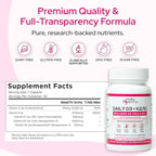 Premium D3 K2 - Full Spectrum Vitamin D3 K2, 2000 IU D3 + MK7 + MK4 + K1, Daily D3 K2 & K1 Supplements - Vitamin D Supports Calcium Absorption for Strong Bones & Immune Health - 30 Capsules