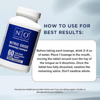 N1O1 Nitric Oxide Lozenges for Heart Health Support - Dietary Supplement for Blood Flow, Oxygenation and Blood Pressure - 180 Count