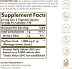 Psyllium Husks Fiber Solgar 200 VCaps